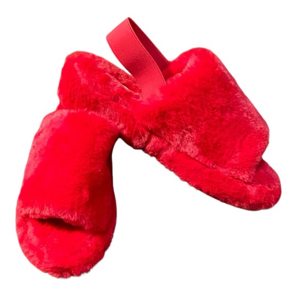 IMAN Faux Fur Slingback Slipper Size 9 - Picture 4 of 7